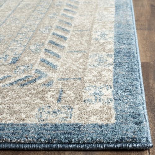  Safavieh Sofia Collection SOF376C Vintage Blue and Beige Distressed Area Rug (4 x 57)