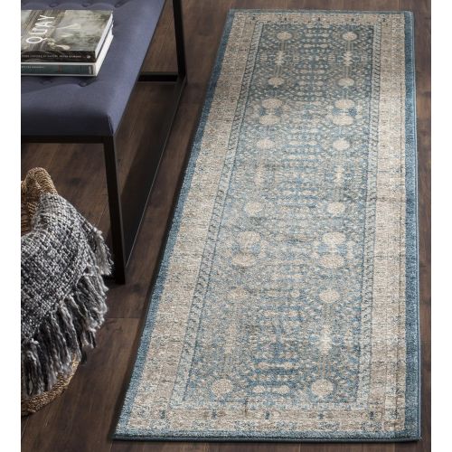  Safavieh Sofia Collection SOF376C Vintage Blue and Beige Distressed Area Rug (4 x 57)