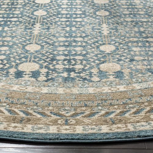  Safavieh Sofia Collection SOF376C Vintage Blue and Beige Distressed Area Rug (4 x 57)