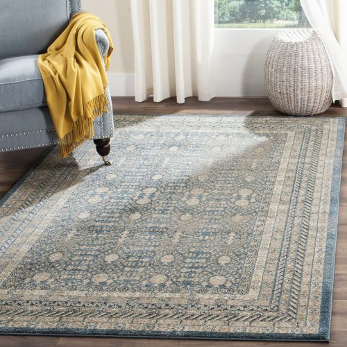  Safavieh Sofia Collection SOF376C Vintage Blue and Beige Distressed Area Rug (4 x 57)