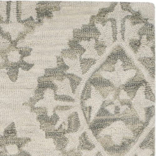  Safavieh Micro-Loop Collection MLP210A Light Grey Area Rug, 4 x 6