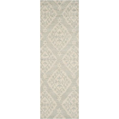  Safavieh Micro-Loop Collection MLP210A Light Grey Area Rug, 4 x 6