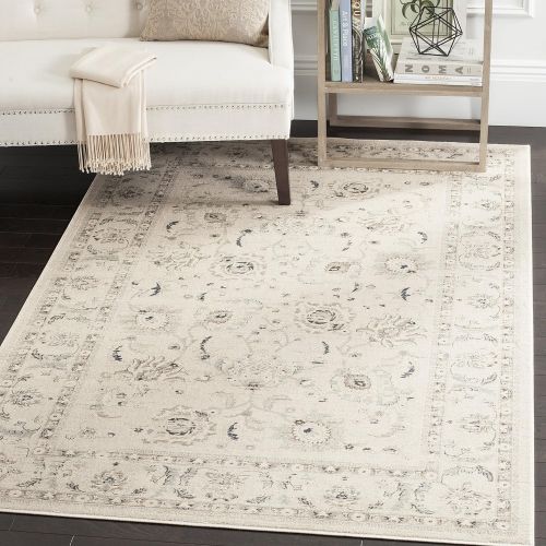  Safavieh Vintage Collection VTG432D Transitional Oriental Light Grey and Ivory Distressed Area Rug (3 x 5)