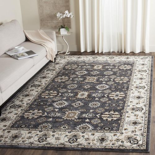  Safavieh Lyndhurst Collection LNH332G Traditional Oriental Grey and Cream Area Rug (8 11 x 12)