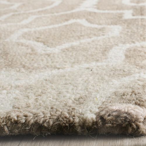  Safavieh Dip Dye Collection DDY538G Handmade Geometric Moroccan Watercolor Beige and Ivory Wool Runner (23 x 8)