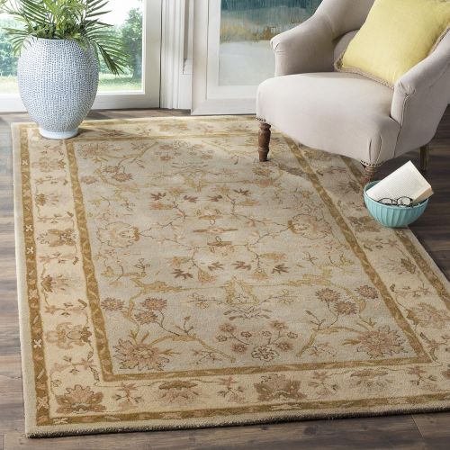  Safavieh Antiquities Collection AT62A Handmade Traditional Light Grey and Beige Area Rug (8 x 10)