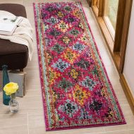 Safavieh Monaco Collection MNC244F Modern Bohemian Diamond Multicolored Runner (22 x 12)