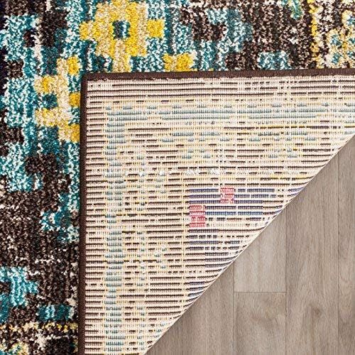  Safavieh Monaco Collection MNC244F Modern Bohemian Diamond Multicolored Runner (22 x 12)