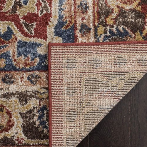  Safavieh Bijar Collection BIJ605R Traditional Oriental Vintage Red and Royal Blue Runner (23 x 8)