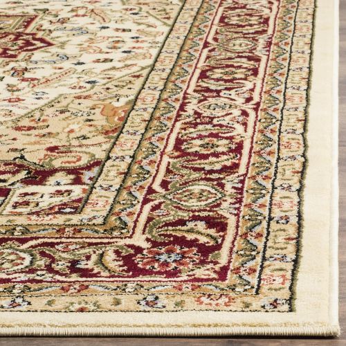  Safavieh Lyndhurst Collection LNH330A Traditional Oriental Medallion Ivory and Red Rectangle Area Rug (811 x 12)