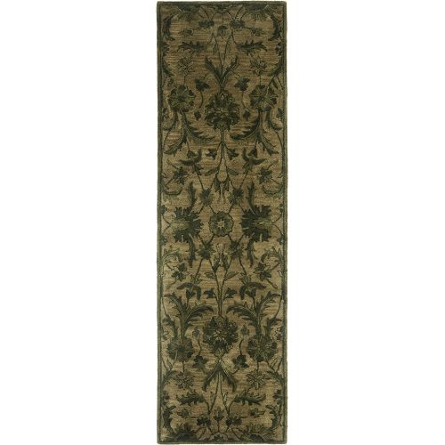  Safavieh Antiquities Collection AT824A Handmade Traditional Olive and Green Wool Area Rug (9 x 12)