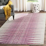 Safavieh EVK226F-4 Area Rug, 4 x 6, IvoryFuchsia