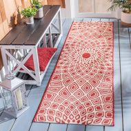 Safavieh Courtyard Collection CY2326-3009 Brown and Natural Indoor Outdoor Area Rug (67 x 96)