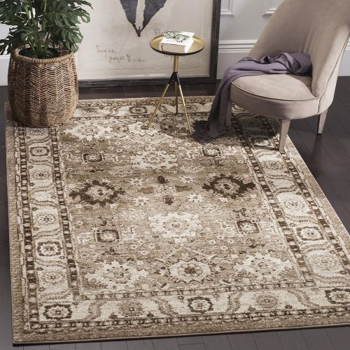  Safavieh Vintage Hamadan Collection VTH214T Oriental Antiqued Taupe Area Rug (67 x 9)