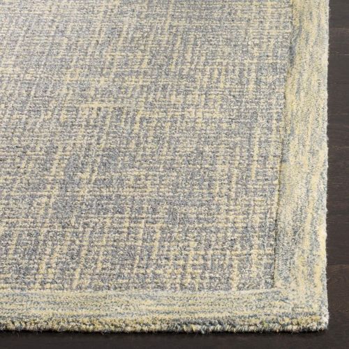  Safavieh Abstract Collection ABT220B Contemporary Handmade Gold and Grey Premium Wool Area Rug (8 x 10)