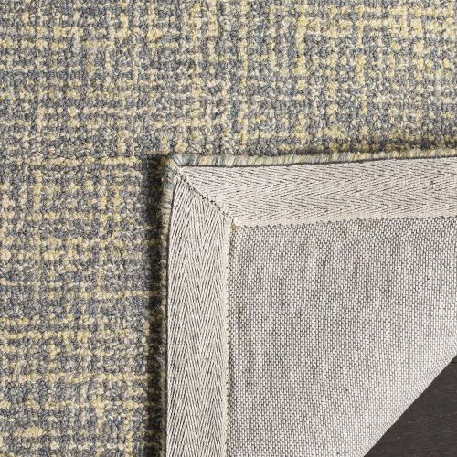  Safavieh Abstract Collection ABT220B Contemporary Handmade Gold and Grey Premium Wool Area Rug (8 x 10)