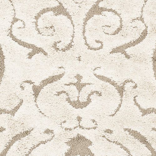  Safavieh Florida Shag Collection SG462-1113 Cream and Beige Area Rug (8 x 10)