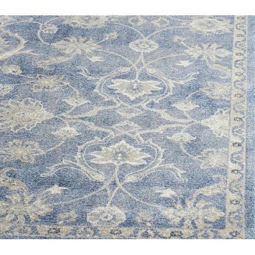  Safavieh Sofia Collection SOF386C Vintage Blue and Beige Distressed Area Rug (8 x 10)