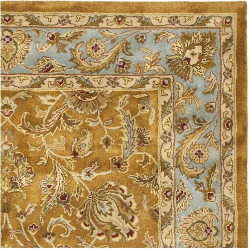  Safavieh Heritage Collection HG812B Handcrafted Traditional Oriental Blue and Brown Wool Area Rug (4 x 6)