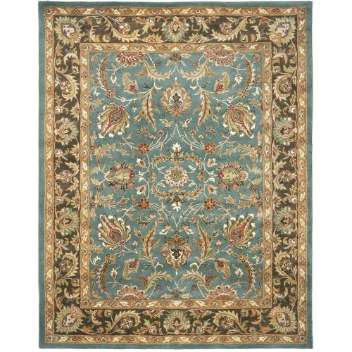  Safavieh Heritage Collection HG812B Handcrafted Traditional Oriental Blue and Brown Wool Area Rug (4 x 6)