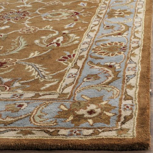  Safavieh Heritage Collection HG812B Handcrafted Traditional Oriental Blue and Brown Wool Area Rug (4 x 6)