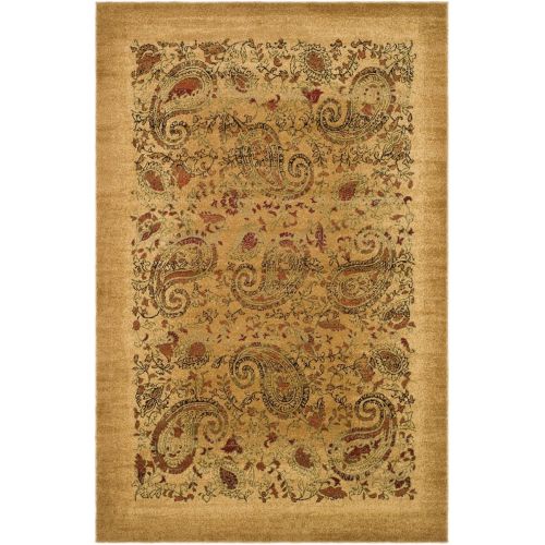  Safavieh Lyndhurst Collection LNH224A Traditional Paisley Beige and Multi Area Rug (53 x 76)