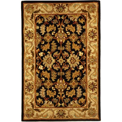  Safavieh Heritage Collection HG628D Handcrafted Traditional Oriental Red and Ivory Wool Area Rug (5 x 8)