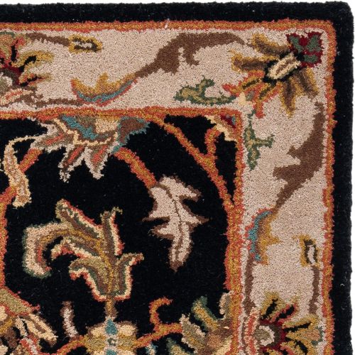  Safavieh Heritage Collection HG628D Handcrafted Traditional Oriental Red and Ivory Wool Area Rug (5 x 8)