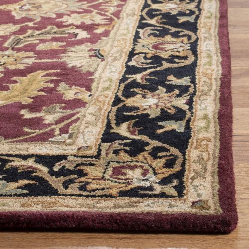  Safavieh Heritage Collection HG628D Handcrafted Traditional Oriental Red and Ivory Wool Area Rug (5 x 8)