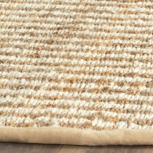  Safavieh Natural Fiber Collection NF734A Hand Woven Natural and Ivory Jute Runner (23 x 7)