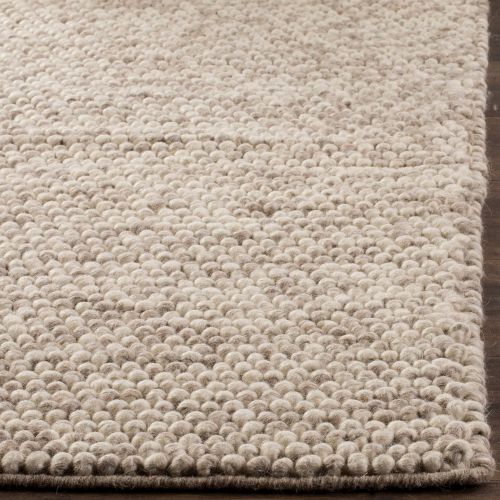  Safavieh Natura Collection NAT620B Hand-Woven Beige Wool Area Rug (3 x 5)