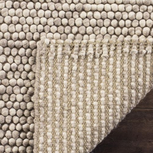  Safavieh Natura Collection NAT620B Hand-Woven Beige Wool Area Rug (3 x 5)