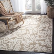 Safavieh Amherst Collection AMT425S Wheat and Beige Indoor Outdoor Area Rug (9 x 12)