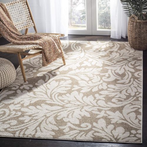  Safavieh Amherst Collection AMT425S Wheat and Beige Indoor Outdoor Area Rug (9 x 12)