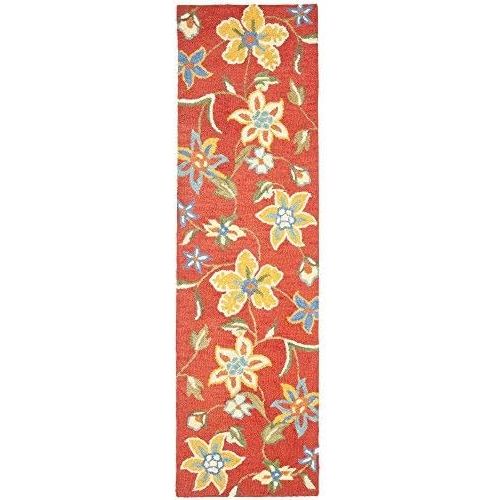  Safavieh Blossom Collection BLM673A Handmade Rust and Multi Premium Wool Area Rug (89 x 12)