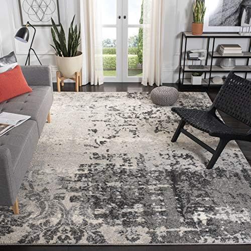  Safavieh Retro Collection RET2139-7980 Modern Abstract Light Grey and Grey Area Rug (5 x 8)