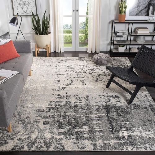  Safavieh Retro Collection RET2139-7980 Modern Abstract Light Grey and Grey Area Rug (5 x 8)