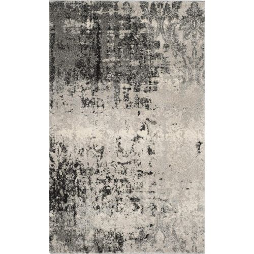  Safavieh Retro Collection RET2139-7980 Modern Abstract Light Grey and Grey Area Rug (5 x 8)