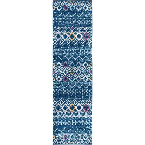  Safavieh Amsterdam Collection AMS108G Southwestern Bohemian Light Grey and Multi Area Rug (67 x 92)