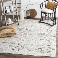 Safavieh Adirondack Collection ADR117B Ivory and Silver Contemporary Area Rug (8 x 10)