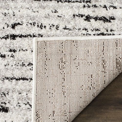  Safavieh Adirondack Collection ADR117B Ivory and Silver Contemporary Area Rug (8 x 10)