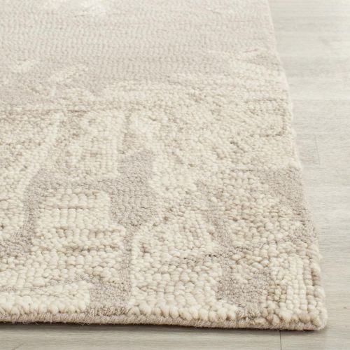  Safavieh Bella Collection BEL656A Handmade Modern Abstract Winter Taupe Premium Wool Area Rug (8 x 10)