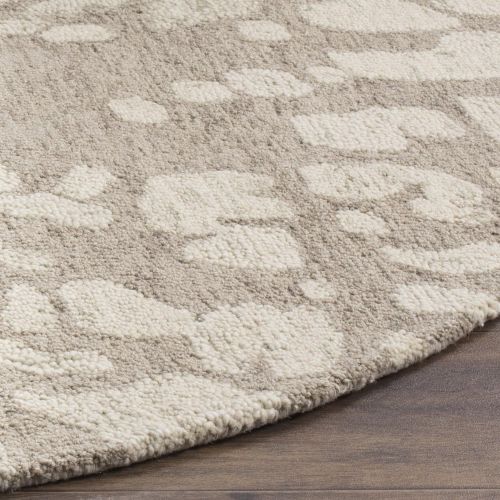  Safavieh Bella Collection BEL656A Handmade Modern Abstract Winter Taupe Premium Wool Area Rug (8 x 10)