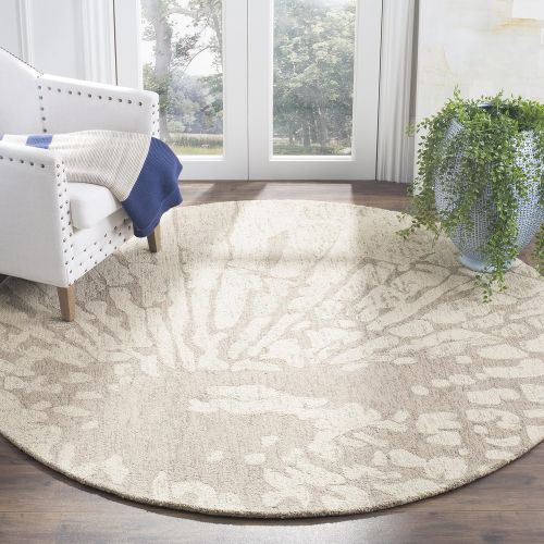  Safavieh Bella Collection BEL656A Handmade Modern Abstract Winter Taupe Premium Wool Area Rug (8 x 10)