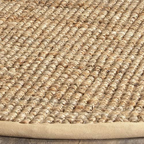  Safavieh Natural Fiber Collection NF747A Hand Woven Natural Jute Area Rug (6 x 9)