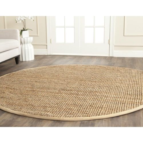  Safavieh Natural Fiber Collection NF747A Hand Woven Natural Jute Area Rug (6 x 9)