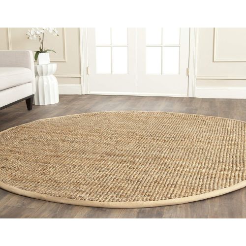  Safavieh Natural Fiber Collection NF747A Hand Woven Natural Jute Area Rug (6 x 9)