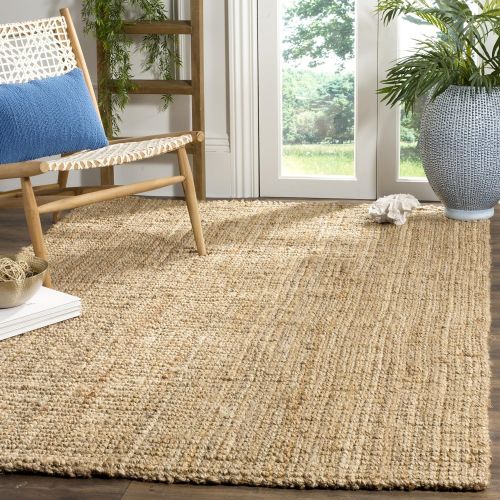  Safavieh Natural Fiber Collection NF747A Hand Woven Natural Jute Area Rug (6 x 9)