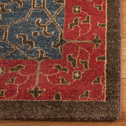  Safavieh Mahal Collection MAH620C Traditional Oriental Area Rug, 9 x 12, NavyRed