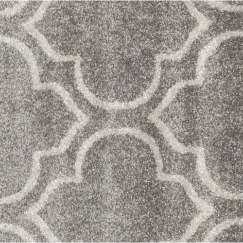  Safavieh Amherst Collection Grey and Light Grey Indoor Outdoor Area Rug (6 x 9)